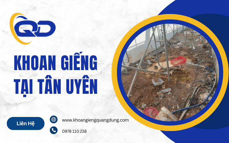 khoan giếng tại Tân Uyên