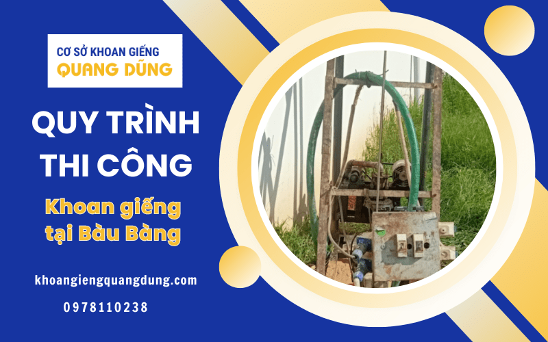 Khoan giếng tại Bàu Bàng